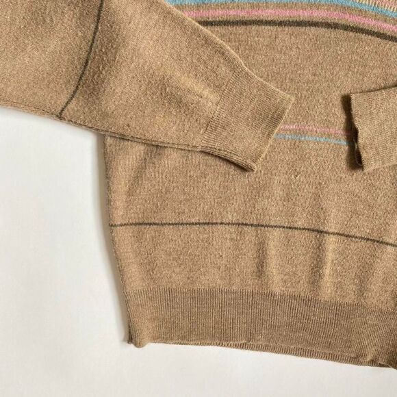 Vintage brown v neck sweater - Picture 4 of 6